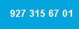 927 315 67 01 927 315 67 01